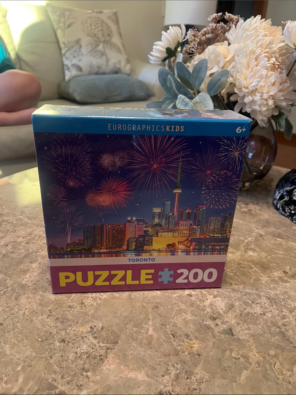 Toronto Fireworks 200-Piece Puzzle - Blue